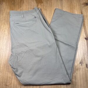 Orvis Quick Dry Performance Chino Pants Mens 36x32 Khaki Outdoors Hiking